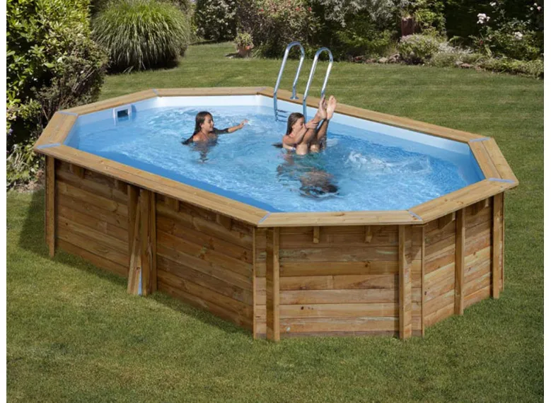 Piscine bois Cannelle 2 5,35 x 3,35 x 1,17 m - Gré