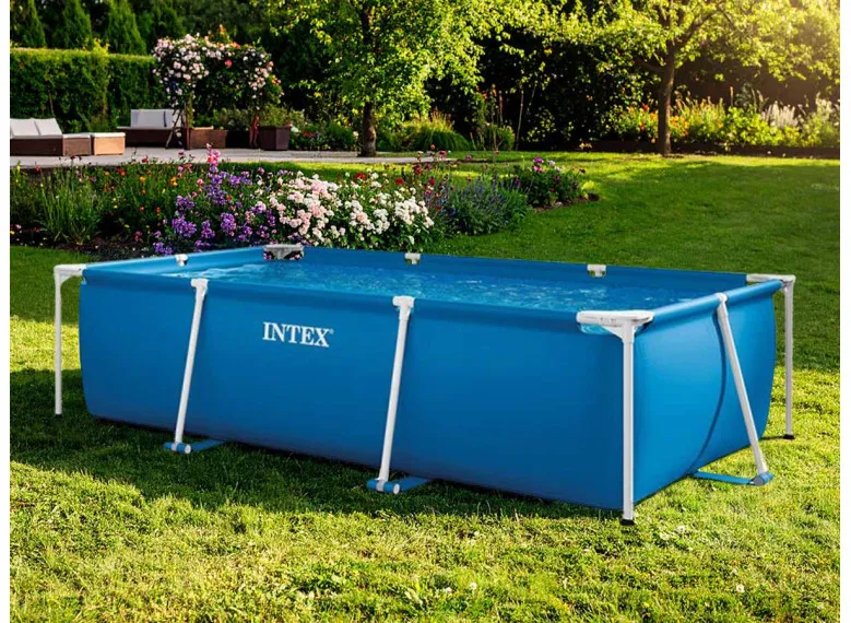 Piscine tubulaire rectangulaire 3,00 x 2,00 x 0,75 m (avec filtration) - Intex