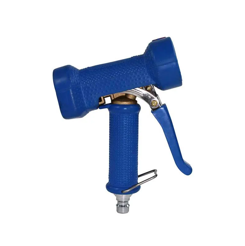 Pistolet Anti Chocs Laiton Gros DébitProtection et joints en caoutchouc. Levier et pousseur en inox gainé.