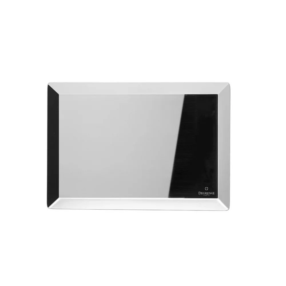 Plateau DEGRENNE Normandy Miroir en inox 26x18cm