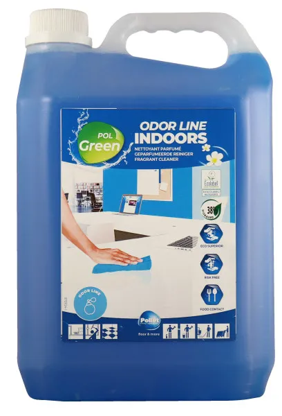 POLGREEN ODOR LINE INDOORS Nettoyant parfumé écologique pour toutes surfaces 5L