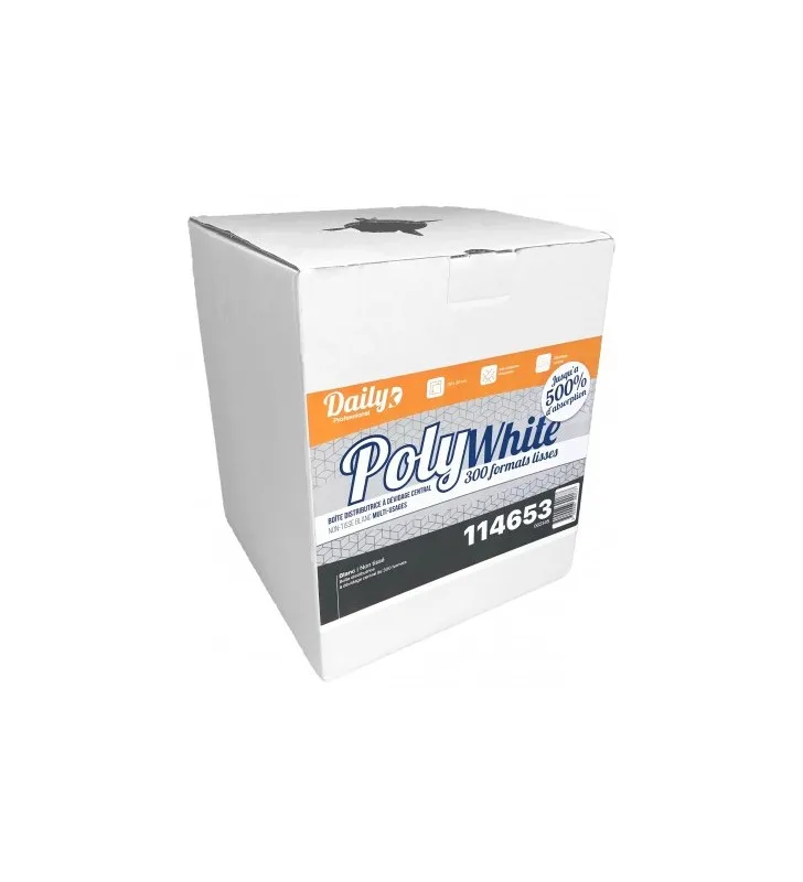 POLYWHITE non tissé blanc - Boîte de 300 fts