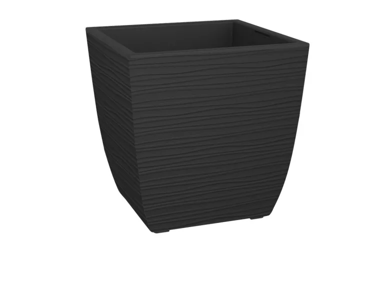 Pot de fleur Stone Diva carré avec bac amovible - Eda