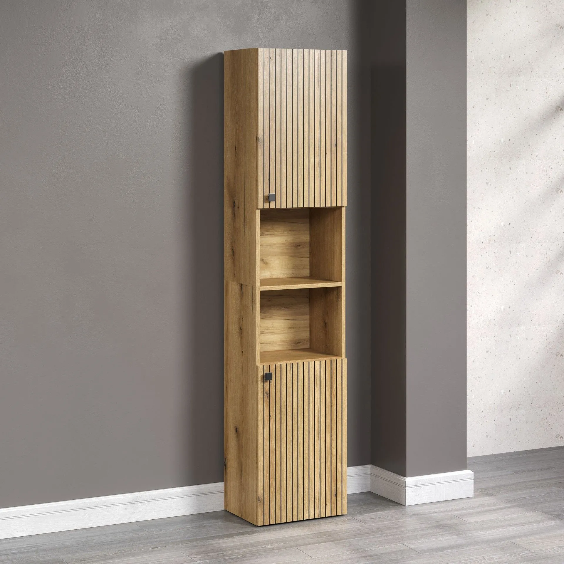 PureBliss – Armoire haute en chêne Evoke– L/H/P : 40 x 186 x 31 cm