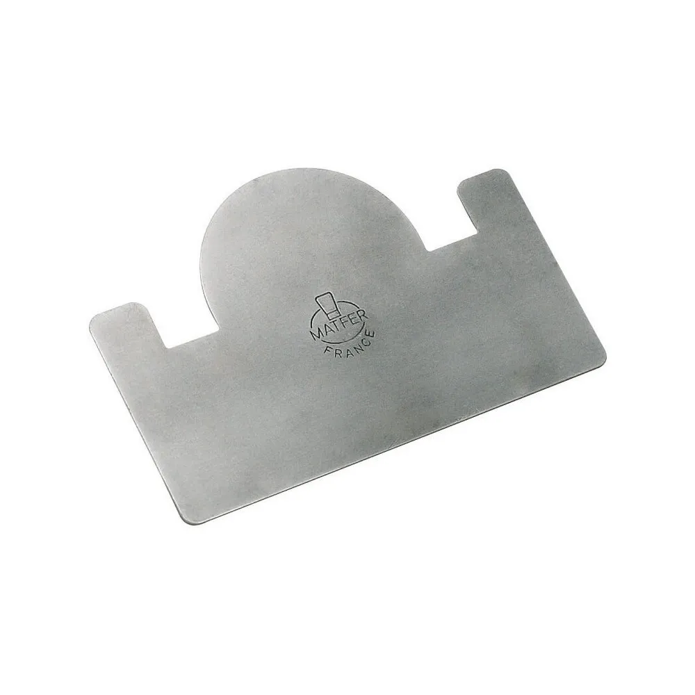 Raclette à bûche MATFER en inox 12x8cm pour gouttière 8cm