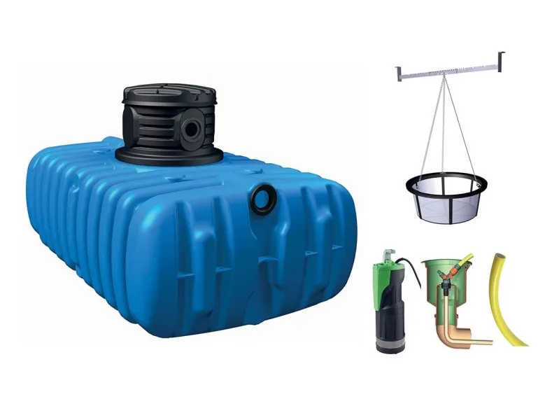 Récupérateur d'eau de pluie cuve à enterrer extra plat - Garantia