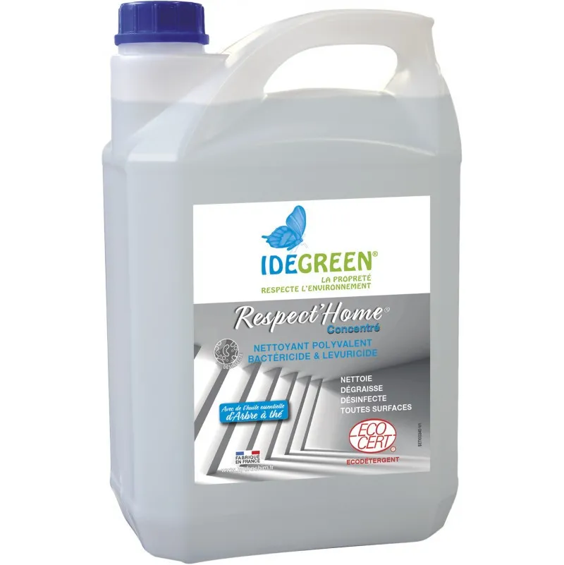 RESPECT’HOME® CONCENTRÉ Nettoyant poly. Bactér, levuricide & virucide. Détart.