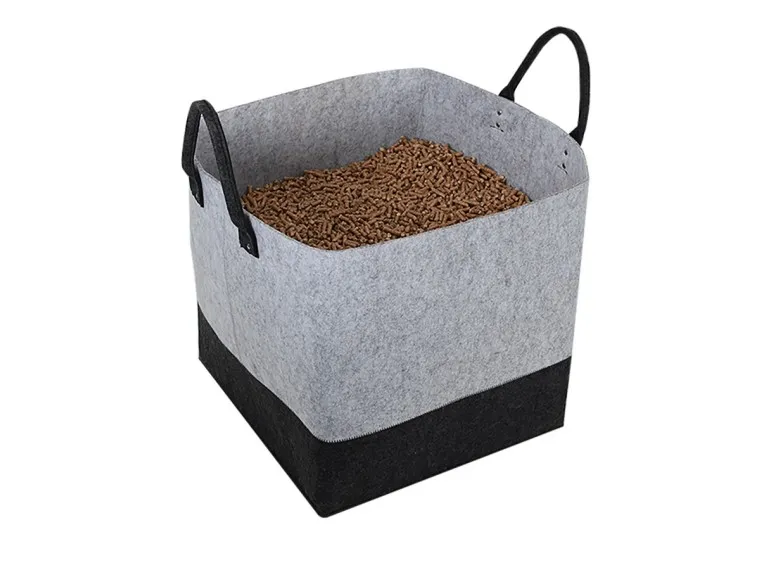 Sac à granulés feutrine 60L Jura Montania - 40 x 40 x 40 cm - Eda