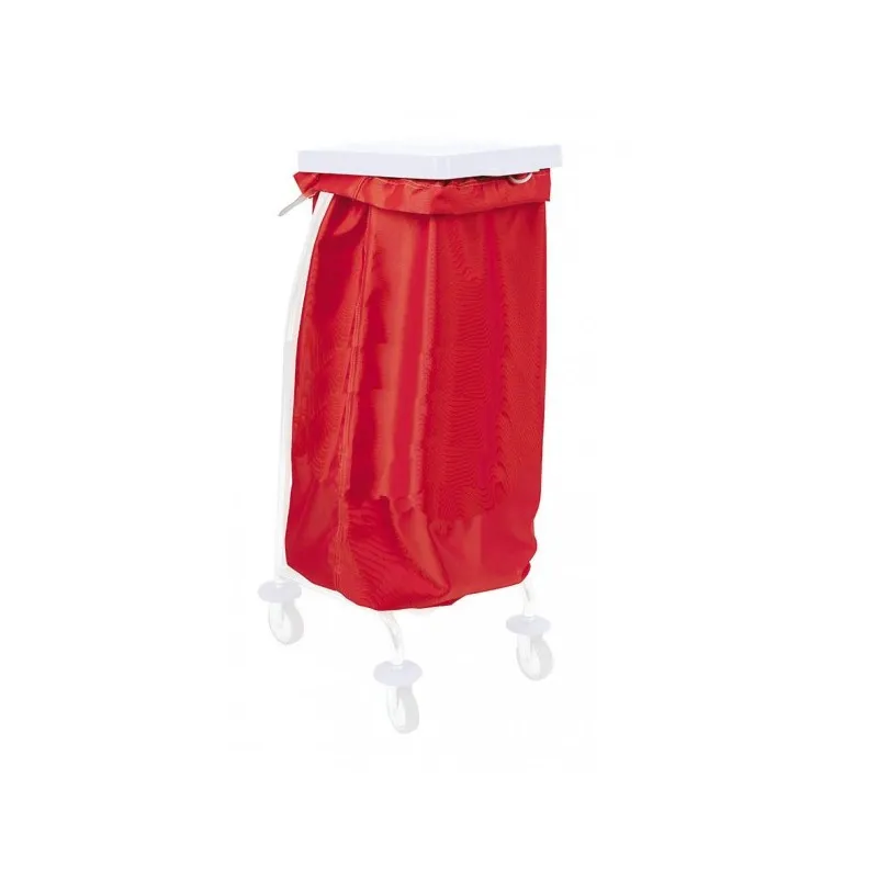 Sac a linge 65 L uni rouge 170g m2 chariot ramassage linge FILMOP