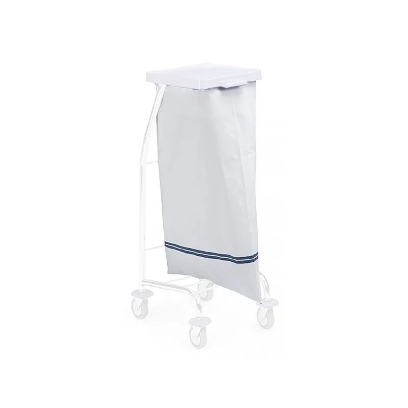 Sac a linge portefeuille 60 L bande bleu 220g m2 chariot ramassage linge FILMOP