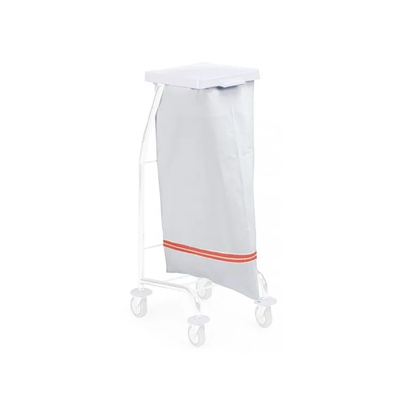 Sac a linge portefeuille 60 L bande rouge 220g m2 chariot ramassage linge FILMOP