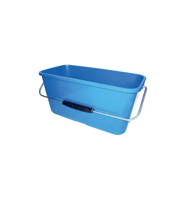 Seau rectangulaire bleu - 13 Litres