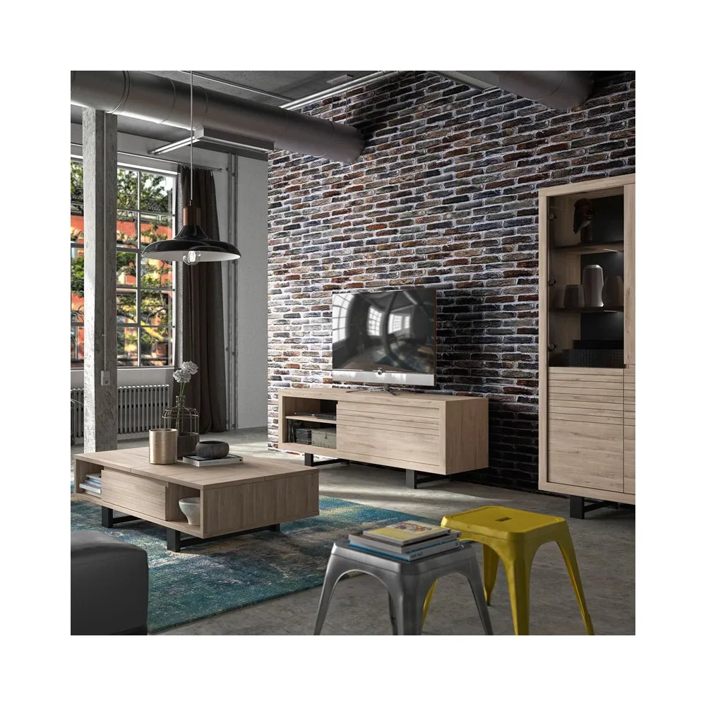 Séjour Clay Gami table rangement enfilade table basse