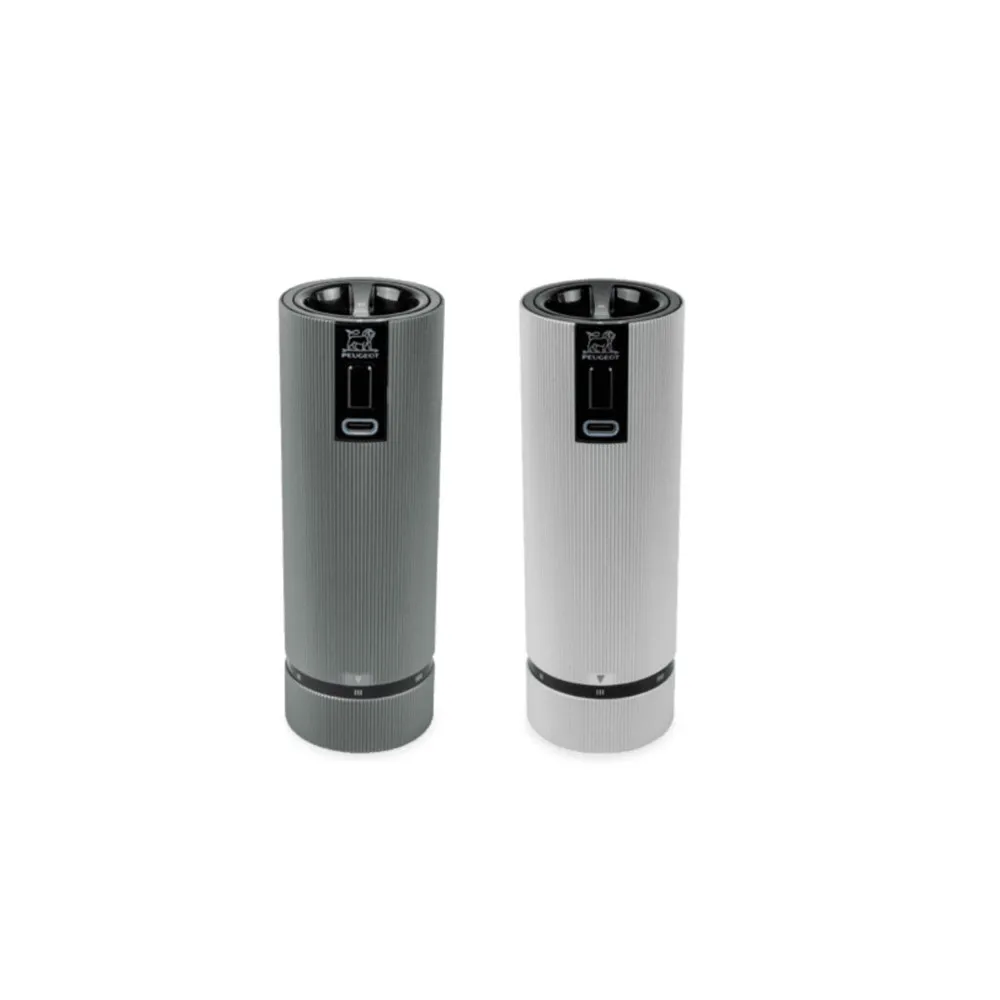 Set coffret Peugeot de 2 moulins électriques à poivre et à sel Line électrique