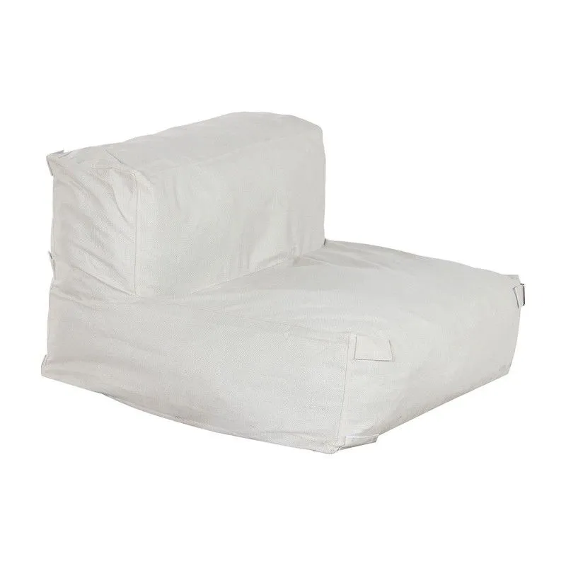 Fauteuil de jardin en tissu polyester beige, 90 x 87 x 65 cm | Bord de mer