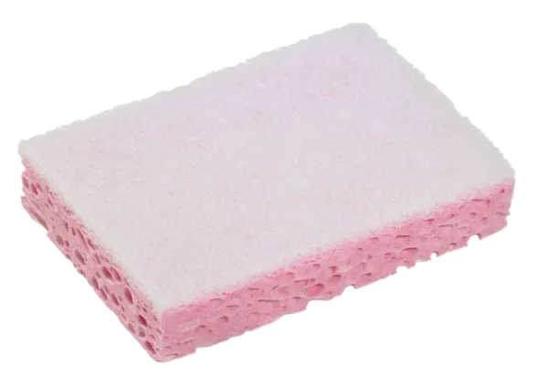 Tampon Rose Sur Eponge Blanc Sponrex 31 - Lot De 10