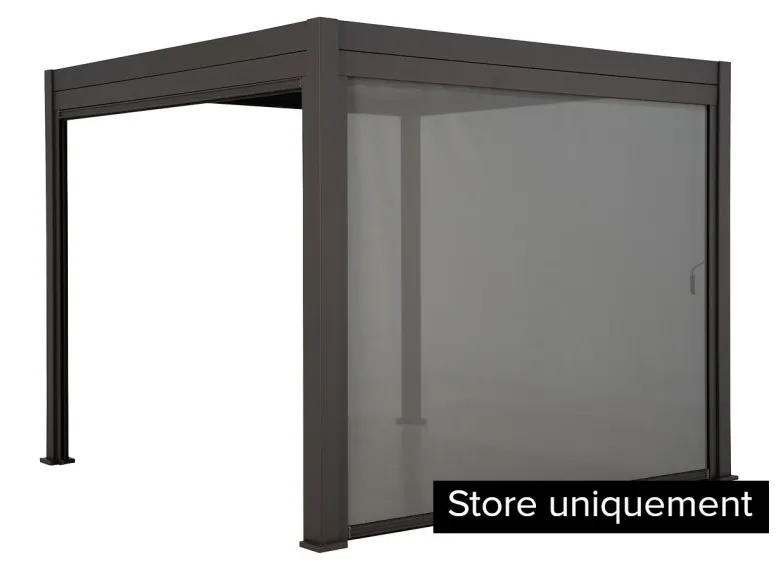 Store 4 m pour pergola Evora 4 x 3 m texaline graphite - Hespéride