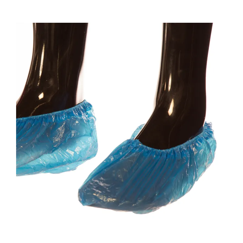 Surchaussure jetable polyéthylène bleu par 100