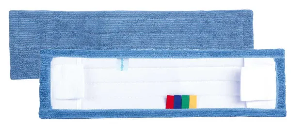 Frange Microfibre Bleue universelle 50 Cm Poches + Languettes