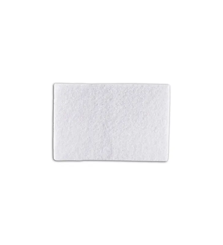 Tampon abrasif blanc 15x23cm - Paquet de 10