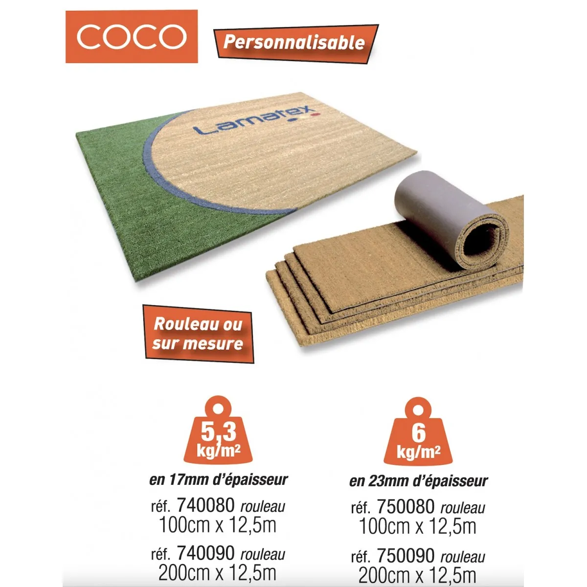 Tapis Brosse COCO pour professionnels