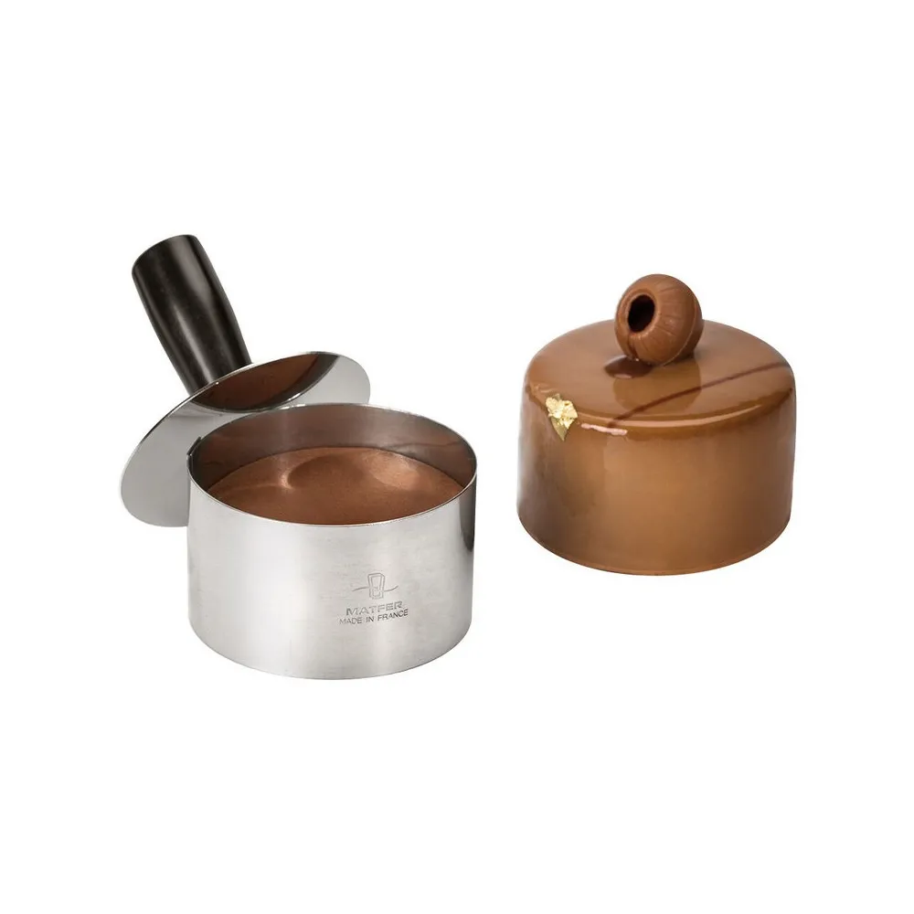 Tasseur à entremets MATFER avec poignée en inox - 6 tailles