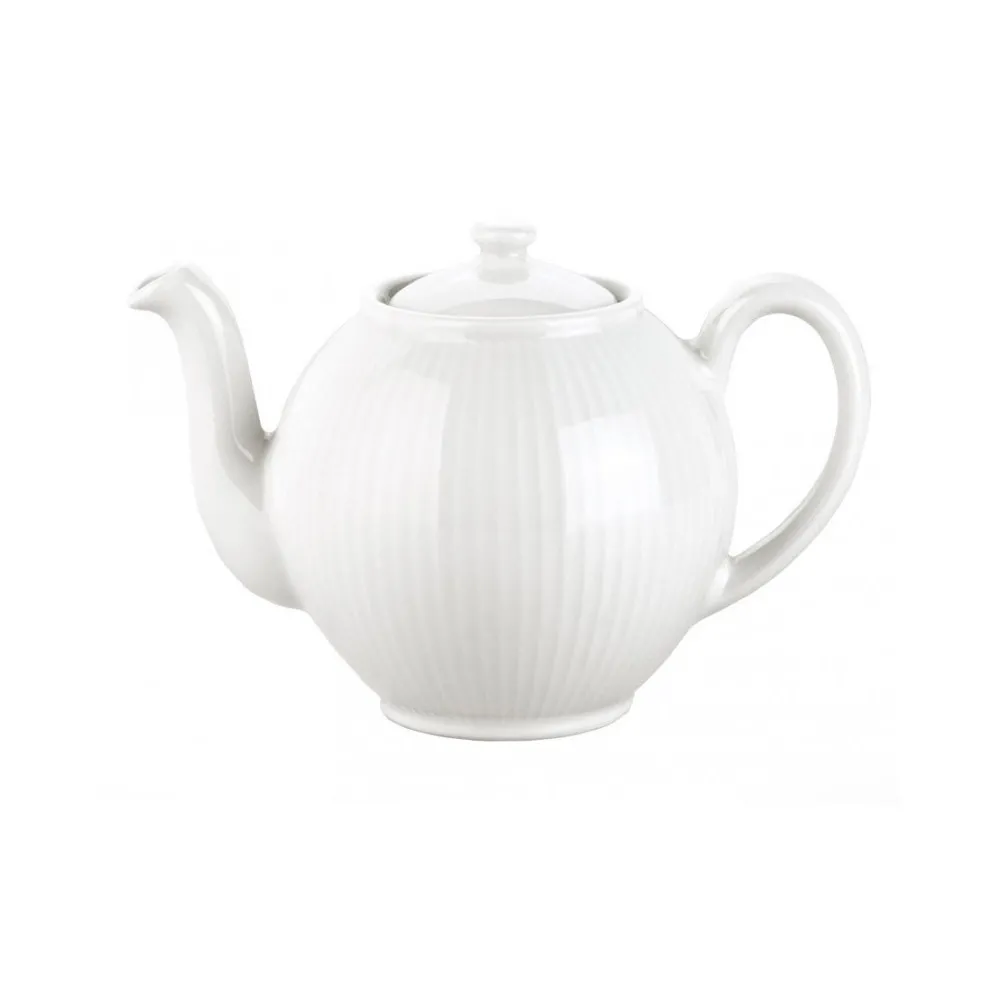 Théière en porcelaine Plissé Pillivuyt 50cl ou 150cl - 2 tailles