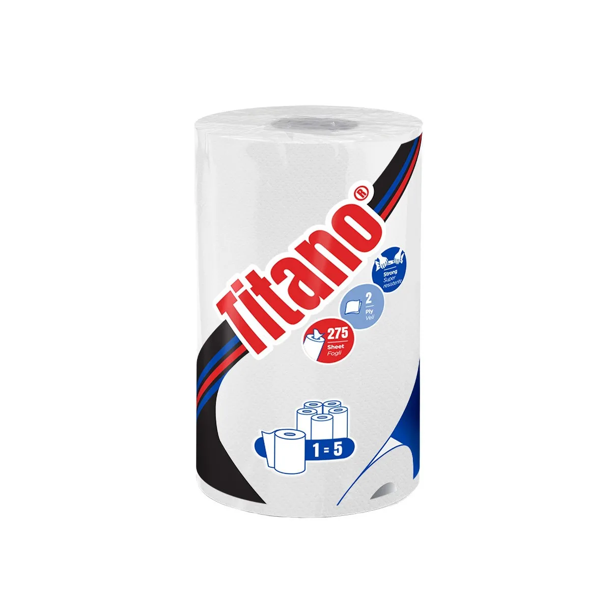TITANO bobine un essuie tout compact blanc 275 F