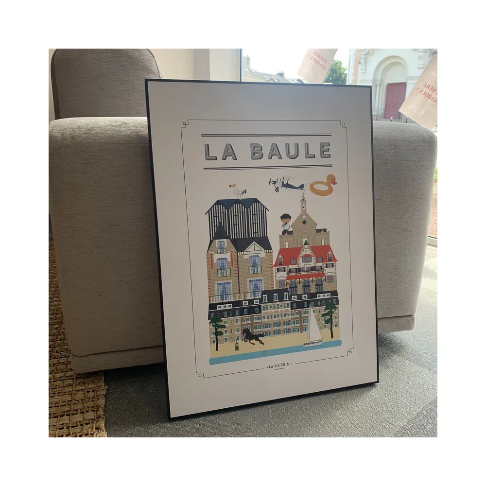 Toile encadrée printbox La Baule CM Création 50x70cm