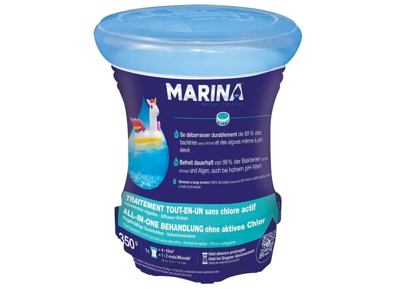 Traitement tout-en-un sans chlore en diffuseur flottant pour 4 à 10 m³ - Marina