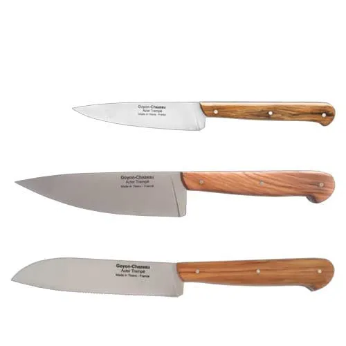 COFFRET TRIO Couteau de Chef TRADI Olivier - GOYON-CHAZEAU