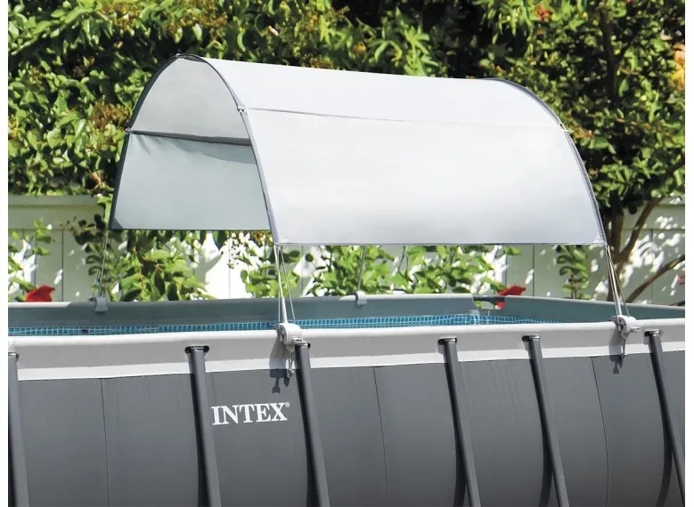 Voile d'ombrage pour piscine tubulaire jusqu'à 2,74 m - Intex