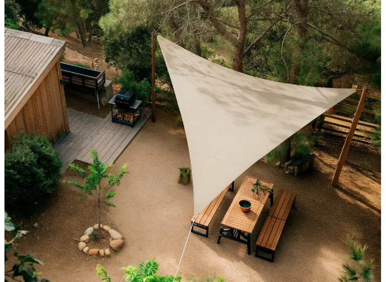 Voile d'ombrage triangulaire RIVAGE - 5 x 5 x 5 m - Qualité premium Jardiline