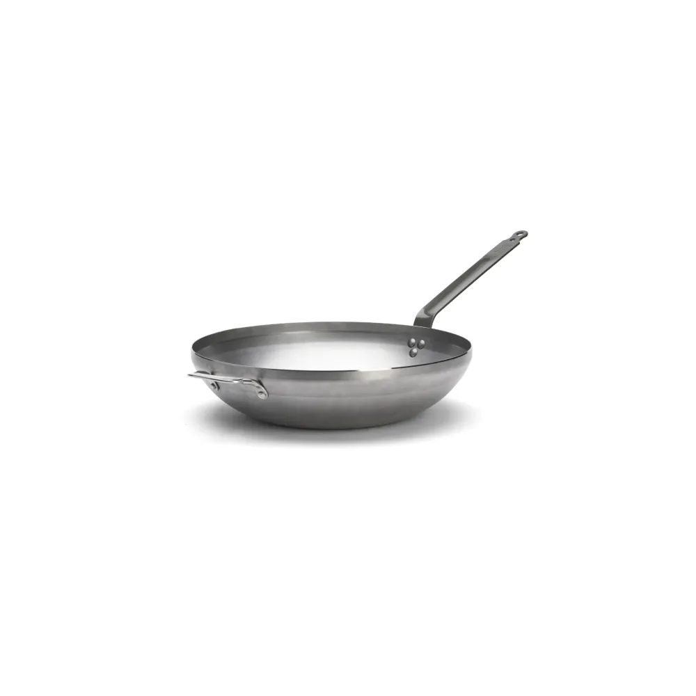 Wok bombé DE BUYER Minéral B en acier 40cm