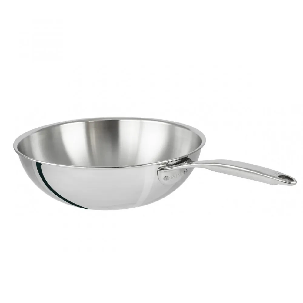 Wok inox Cristel Castel Pro - 5 tailles