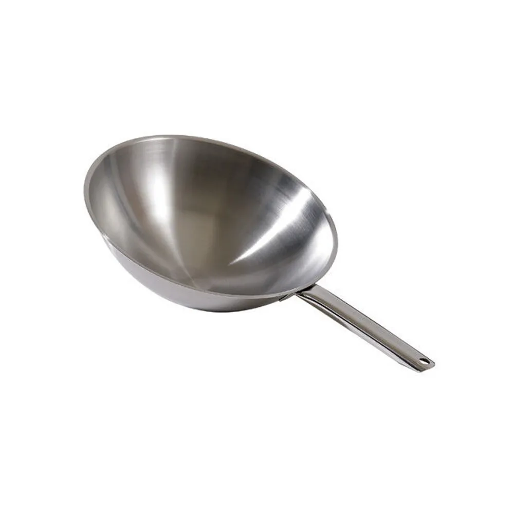 Wok MATFER Tradition en inox - 2 tailles