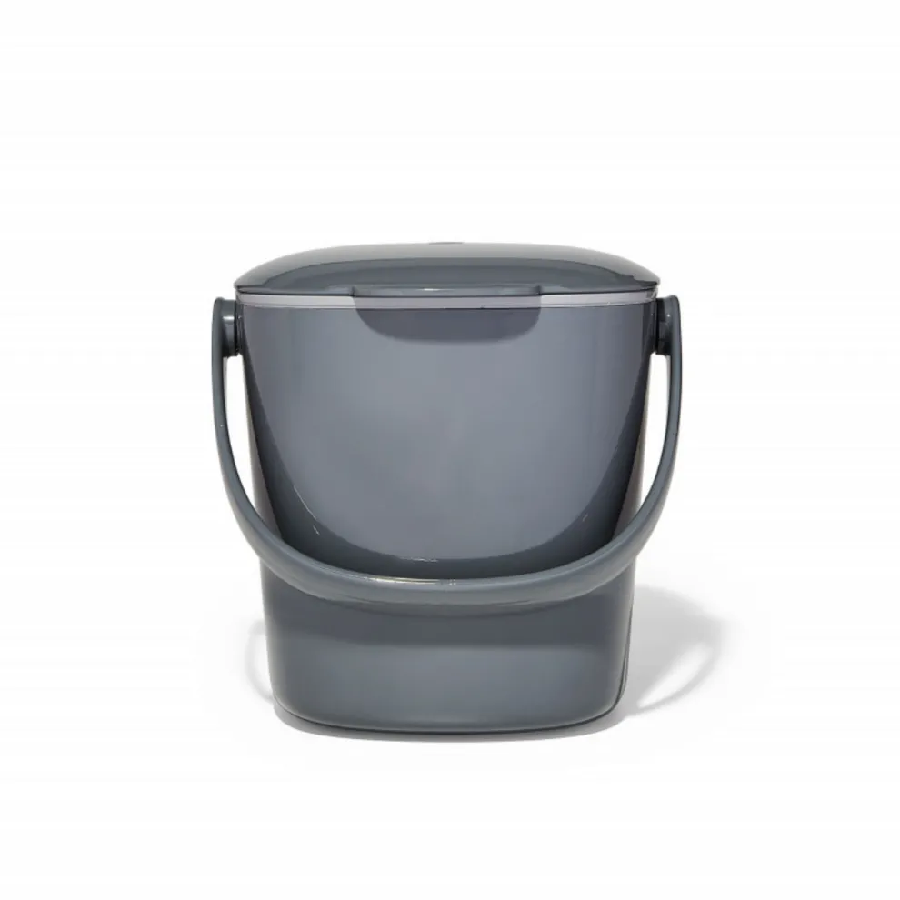 Bac à compost de cuisine gris 2,8 L