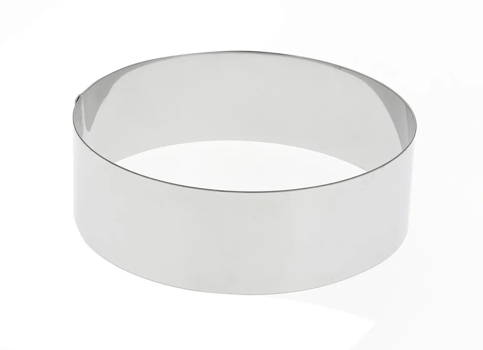 Cercle à pâtisserie, mousse & entremets rond en inox ø 8 cm hauteur 4,5 cm