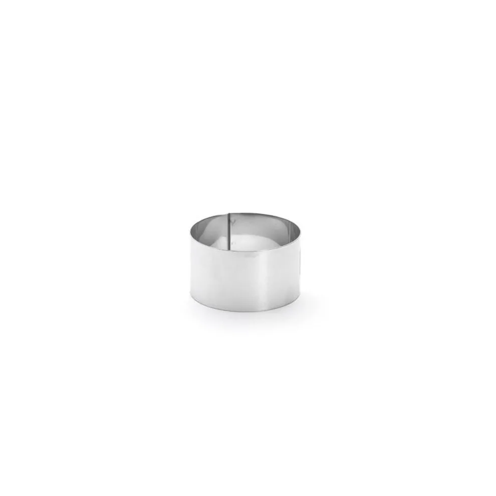 Cercle à pattisserie rond en inox H. 4,5 cm - ø 75 cm