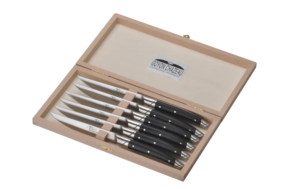 Coffret 6 couteaux Thiers Avantage en Ebène finition Mat