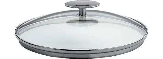 Couvercle en Verre 24 cm Platine