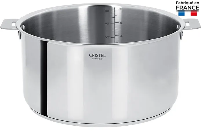 Faitout 24 cm Inox Casteline Amovible