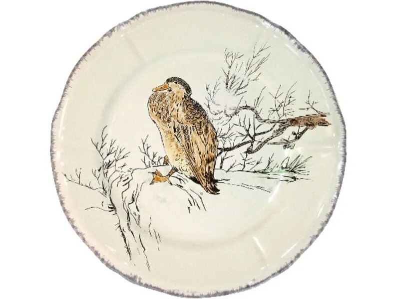 Assiette Dessert 23.2 cm Bernache GRANDS OISEAUX
