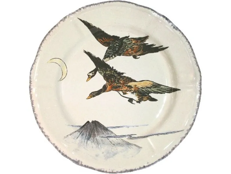 Assiette Plate 26.3 cm Canard En Vol GRANDS OISEAUX