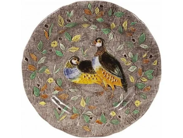 Assiette Plate 26.3 cm Perdrix RAMBOUILLET