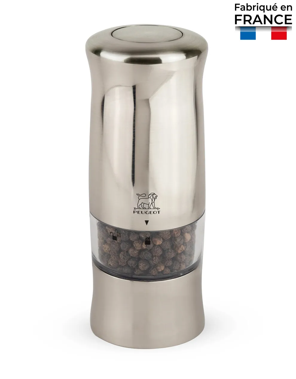 Moulin à poivre électrique Zeli Chromé mat 14 cm