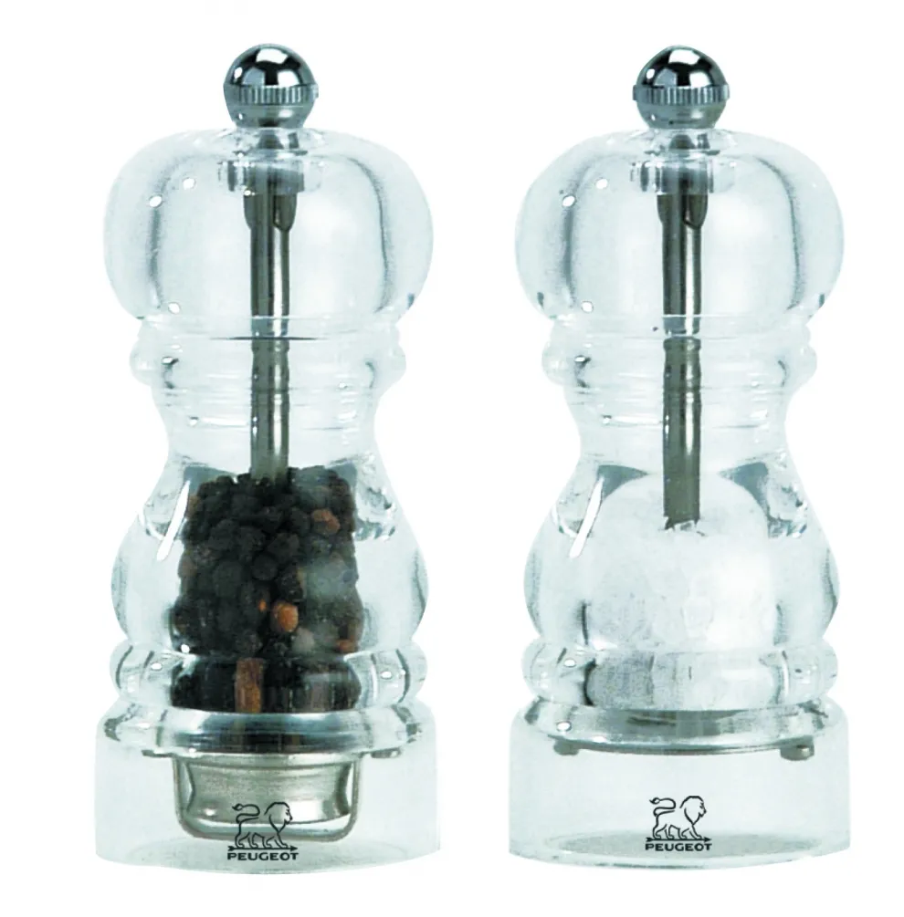 Moulins à sel et à poivre manuel Nancy Duo Acrylique 12 cm
