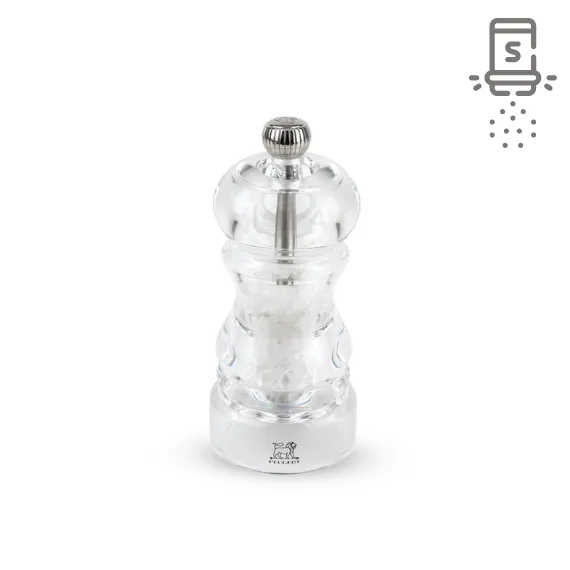 Moulin à Sel Manuel 12 cm en Acrylique Transparent NANCY