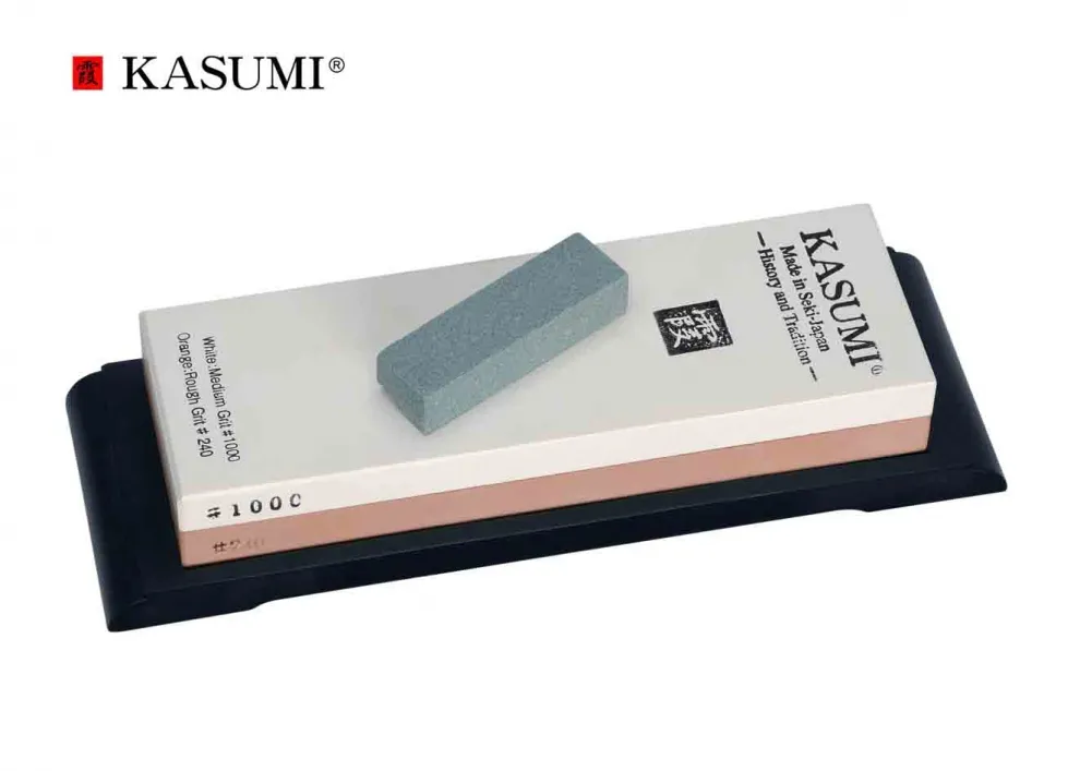 Pierre à Aiguiser à Eau Double-Face Gros Grain 240 & Moyen 1000