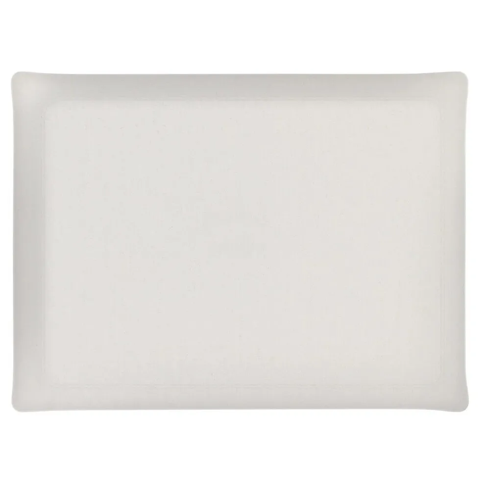 Plateau Acrylique 60 x 45 cm Lin Blanc